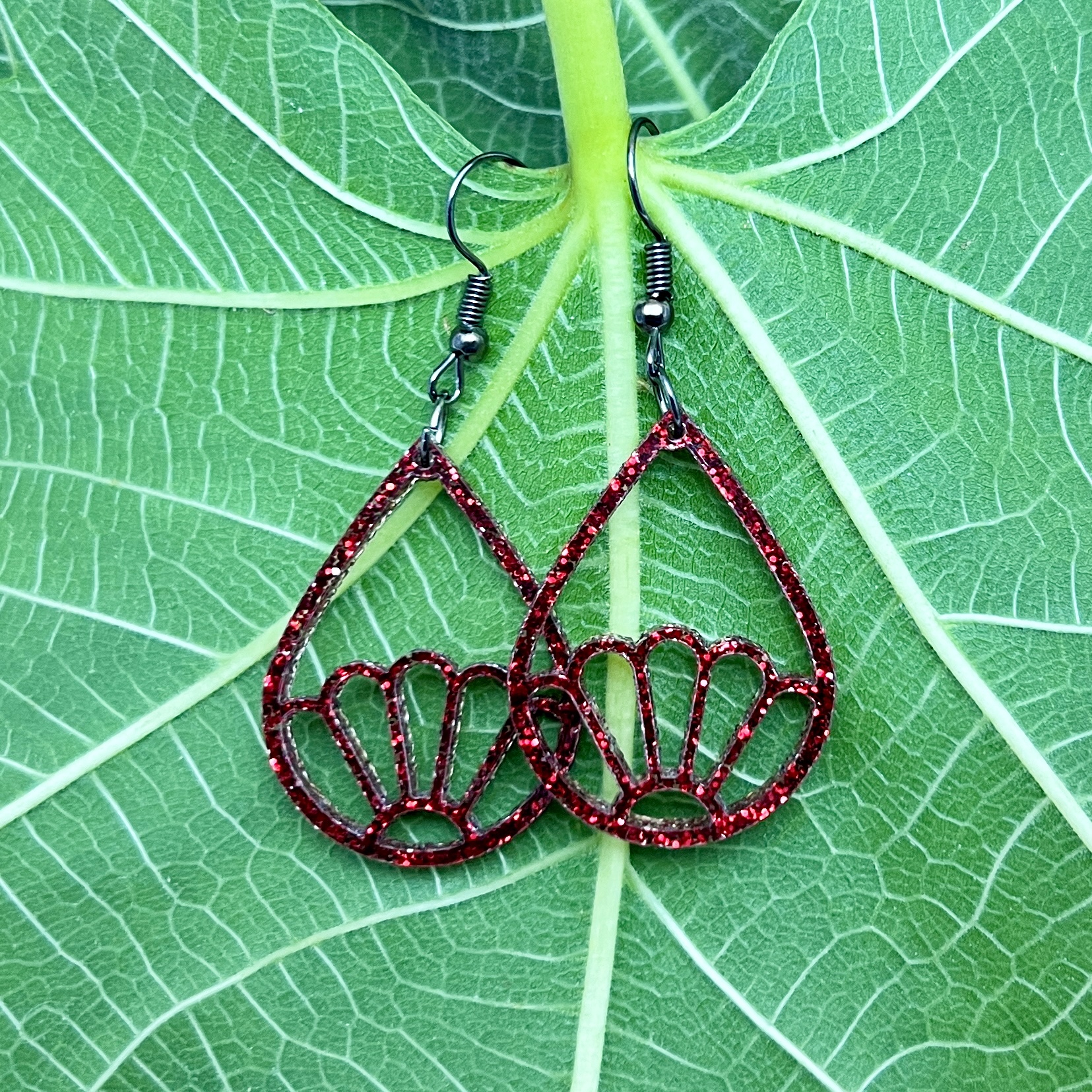 Glitter Acrylic Earrings - Image 9