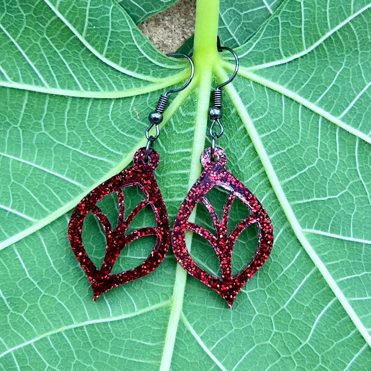 Glitter Acrylic Earrings - Image 5