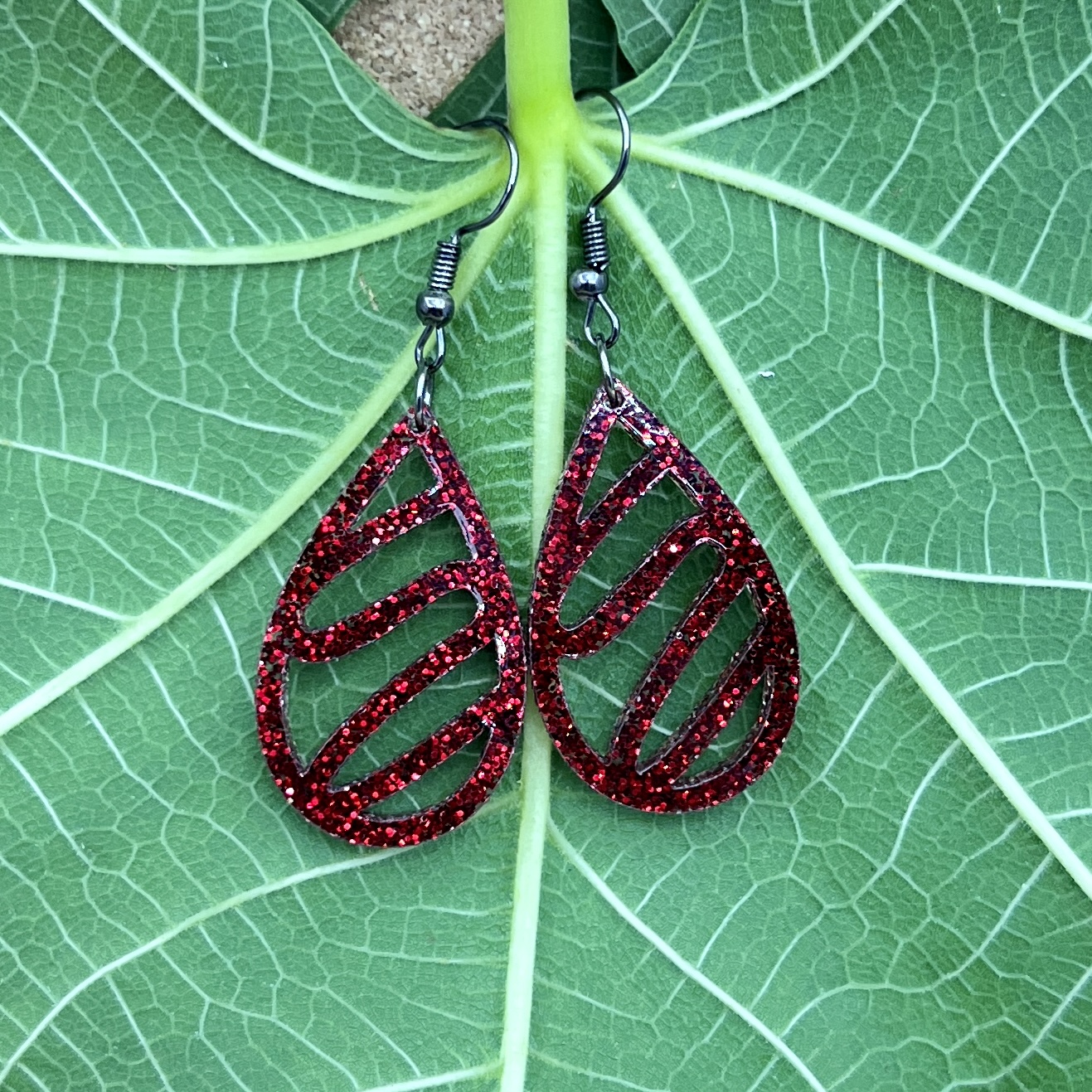Glitter Acrylic Earrings - Image 4