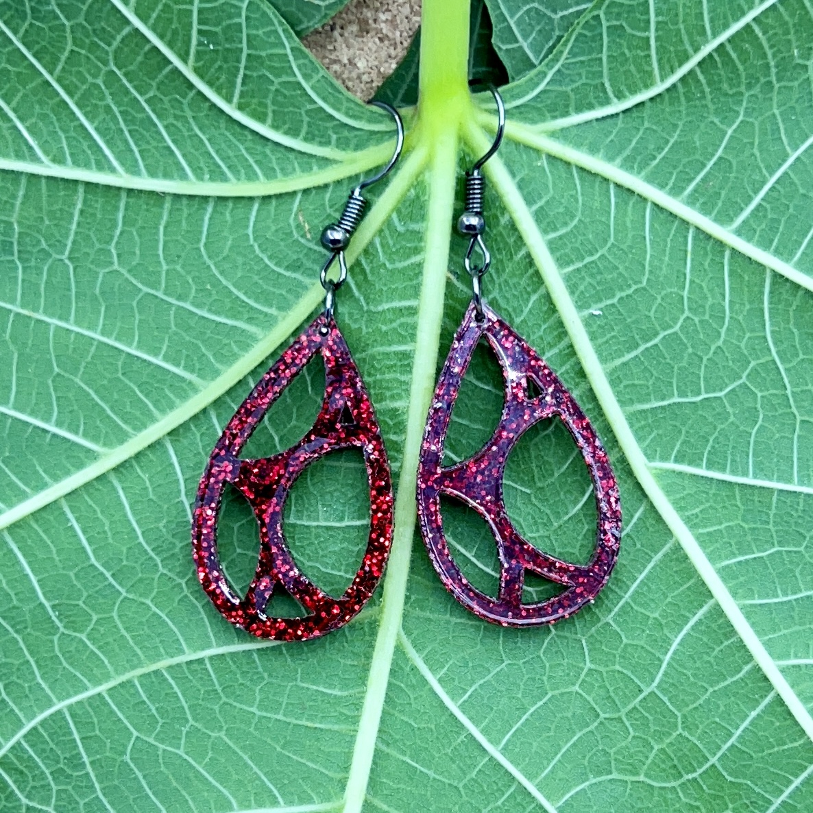 Glitter Acrylic Earrings - Image 3